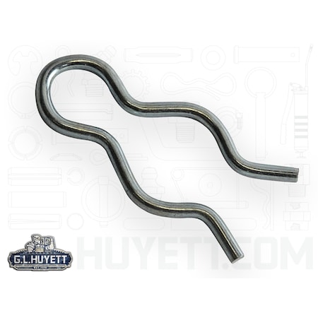 Huyett Hair Cotter Pin, 0.087 in Dia, 1-1/2 in L, Spring Wire BPXZ-2308/D